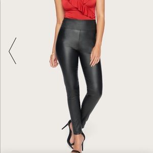 Black waxy finish legging